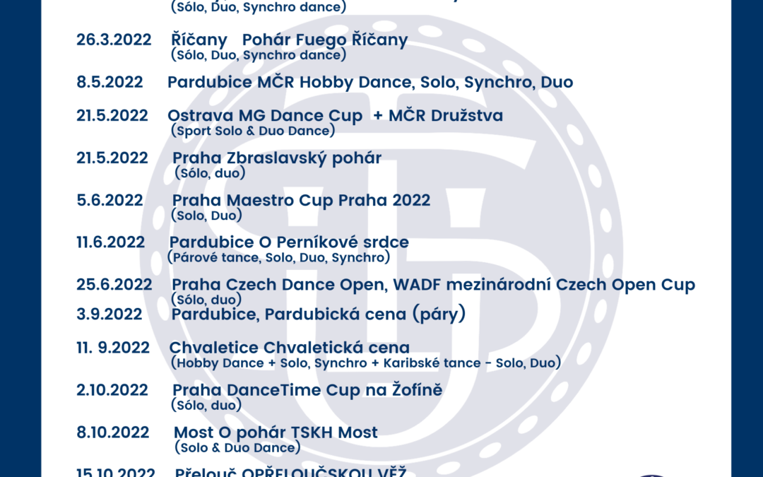 Kalendář soutěží Czech Amateur League SUT