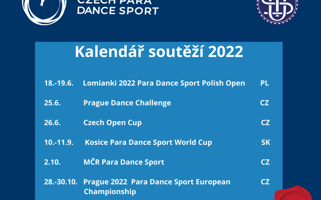 Kalendář soutěží – Para Dance Sport